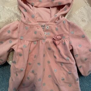 Child of Mine Pink Polka Dot Hoodie
